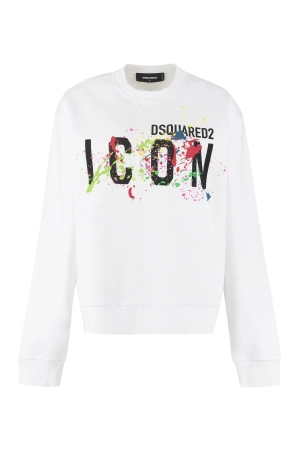 Dsquared2 Paint-Splatter Effect Crewneck Sweater