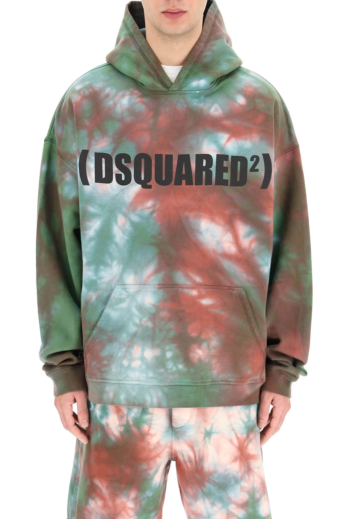 Dsquared2 Tie-Dye Printed Hoodie