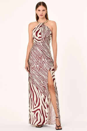 EDYTH GOWN - BRICK TOLEDO PRINT