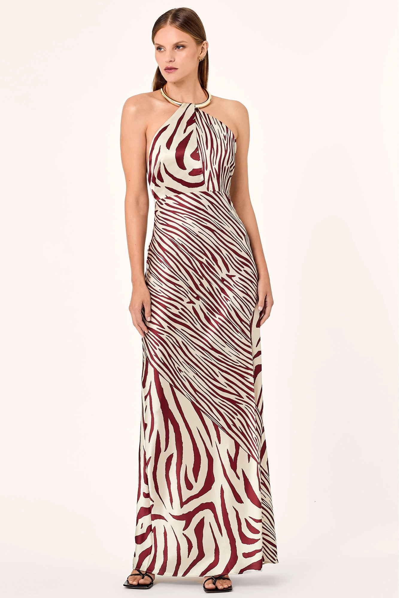EDYTH GOWN - BRICK TOLEDO PRINT