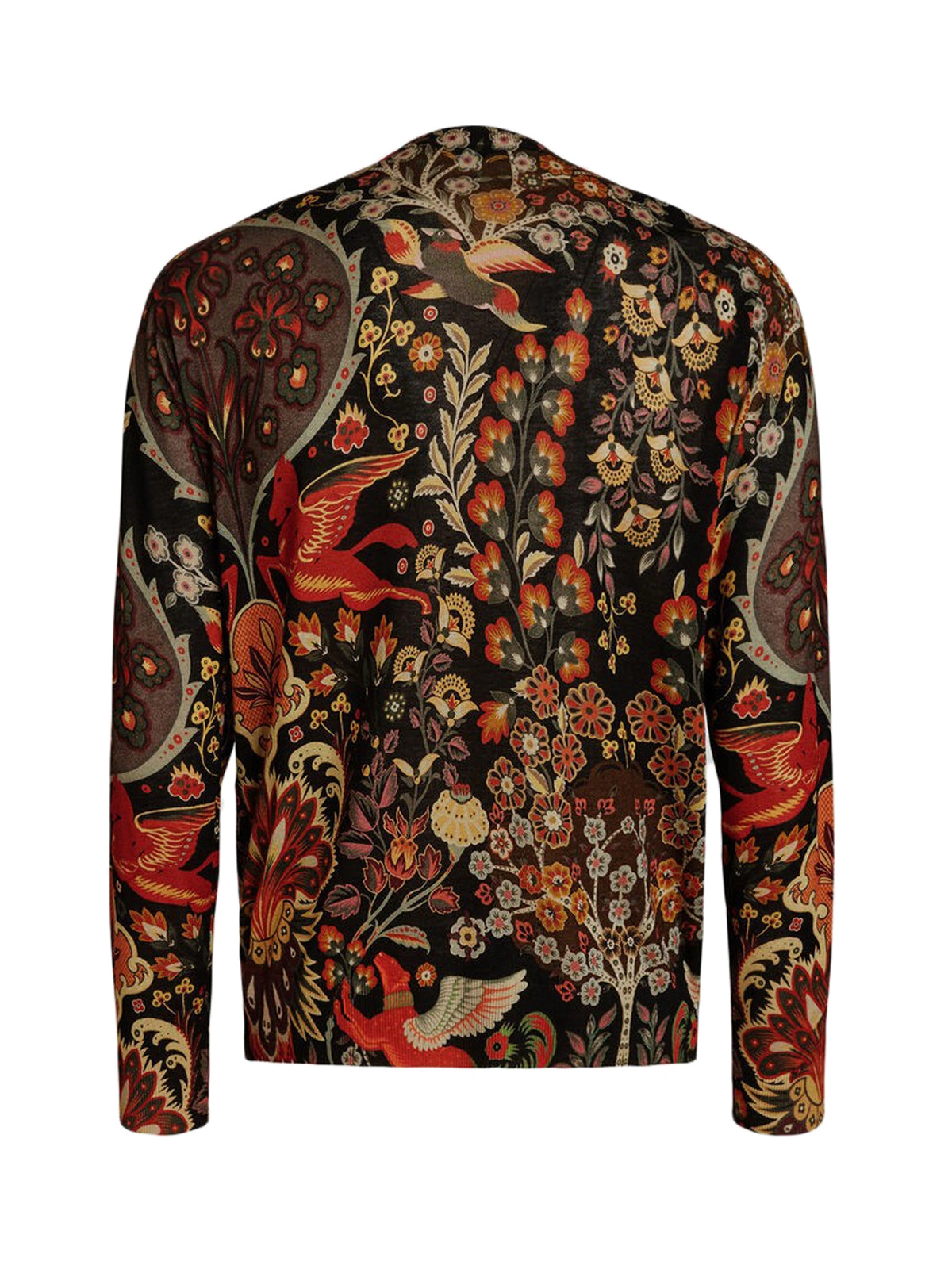 Etro Allover Graphic Print Crewneck Sweater