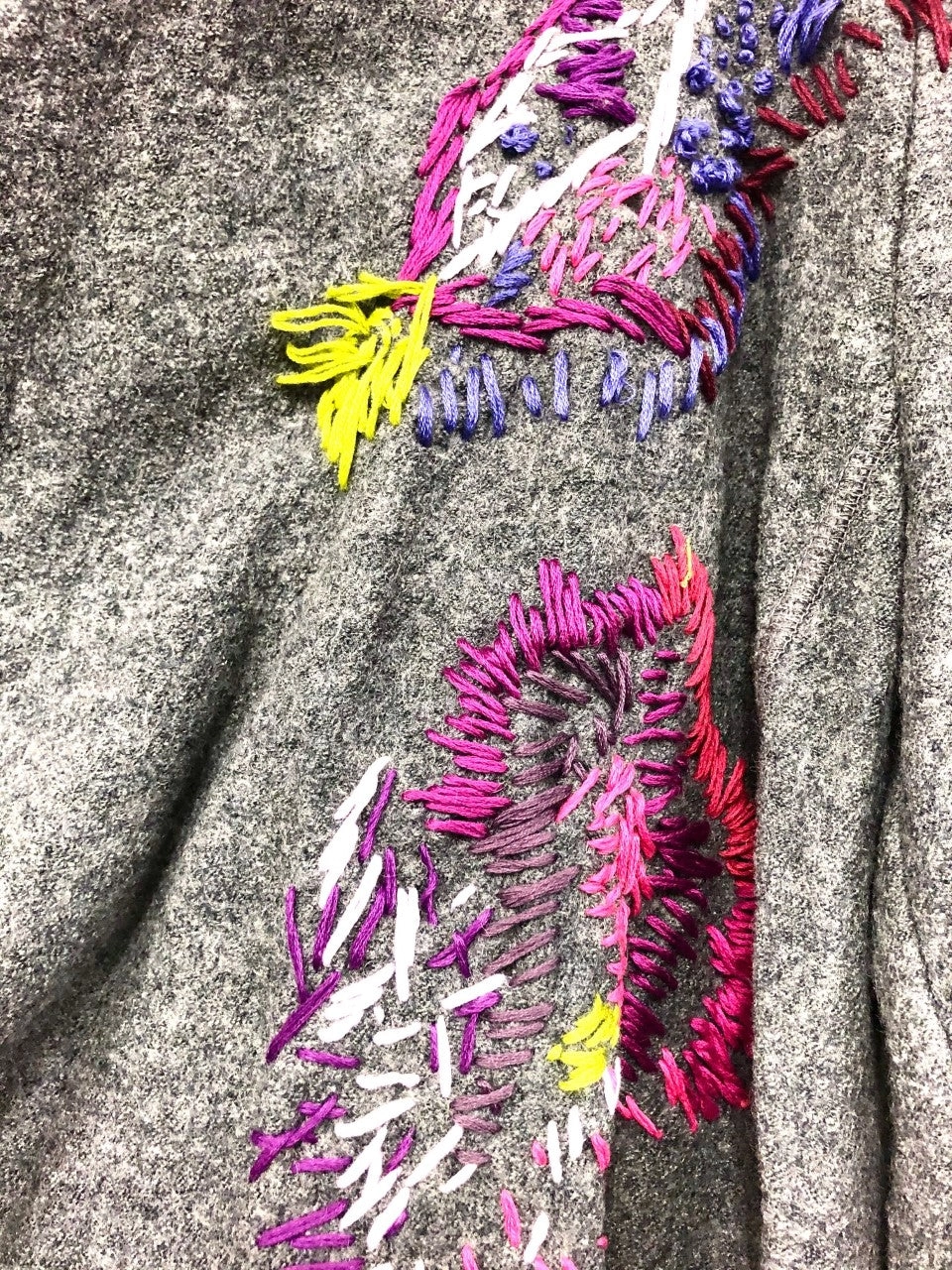Felt Bouclé Wool Cardigan