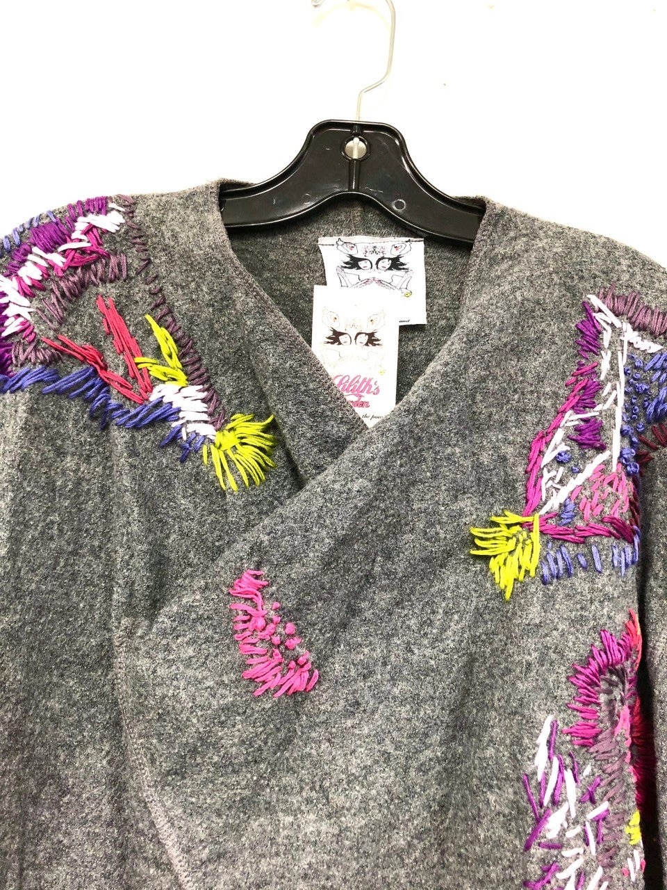 Felt Bouclé Wool Cardigan