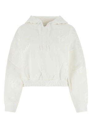 Fendi Logo Print Drawstring Hoodie