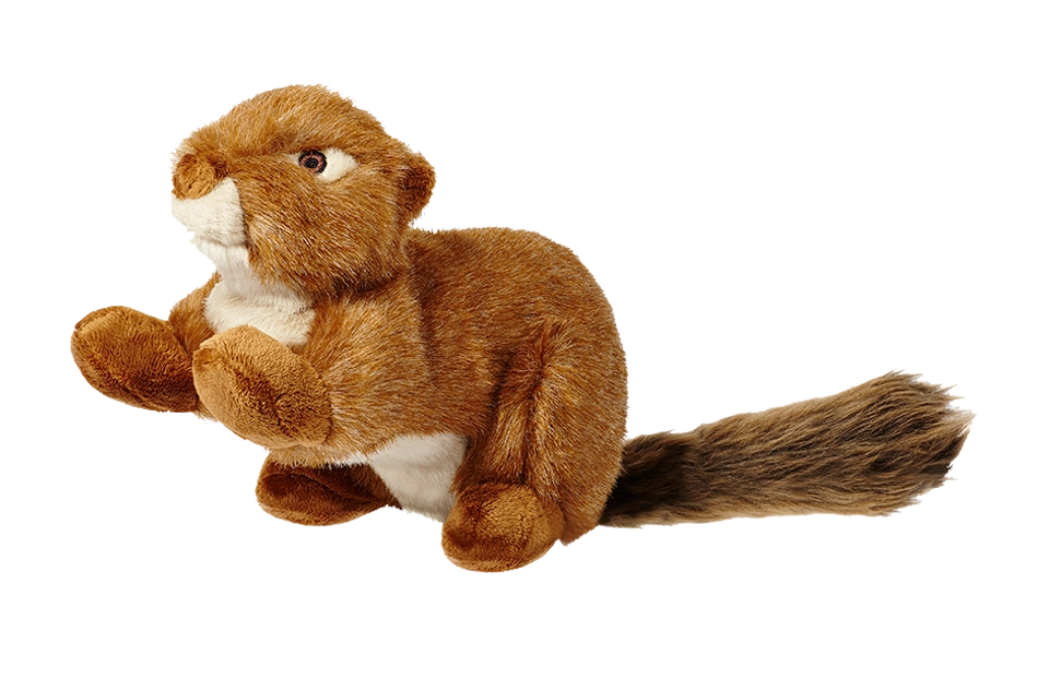 Fluff & Tuff Red Squirrel Plush Dog Toy