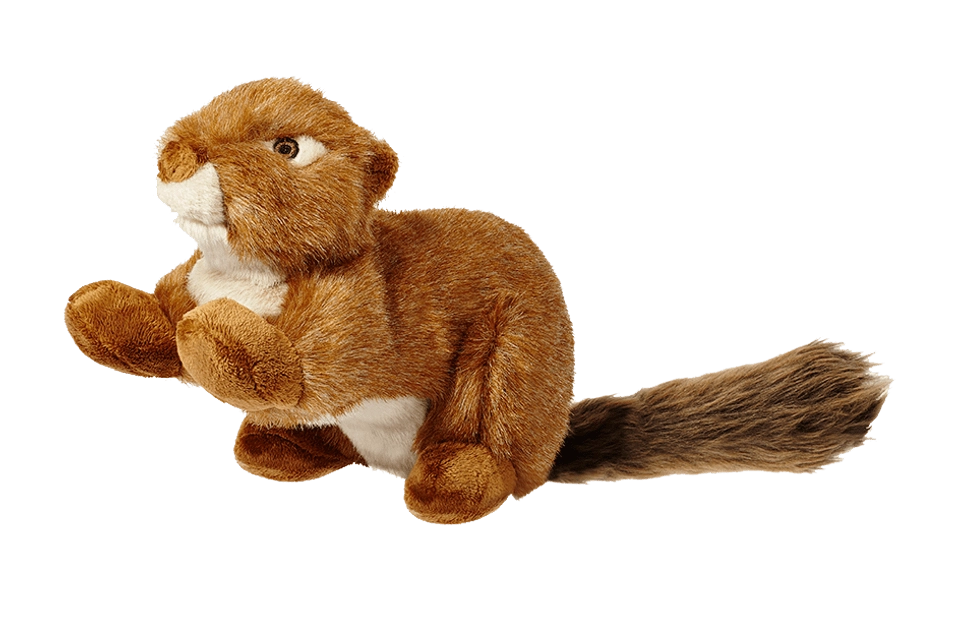 Fluff & Tuff Red Squirrel Plush Dog Toy
