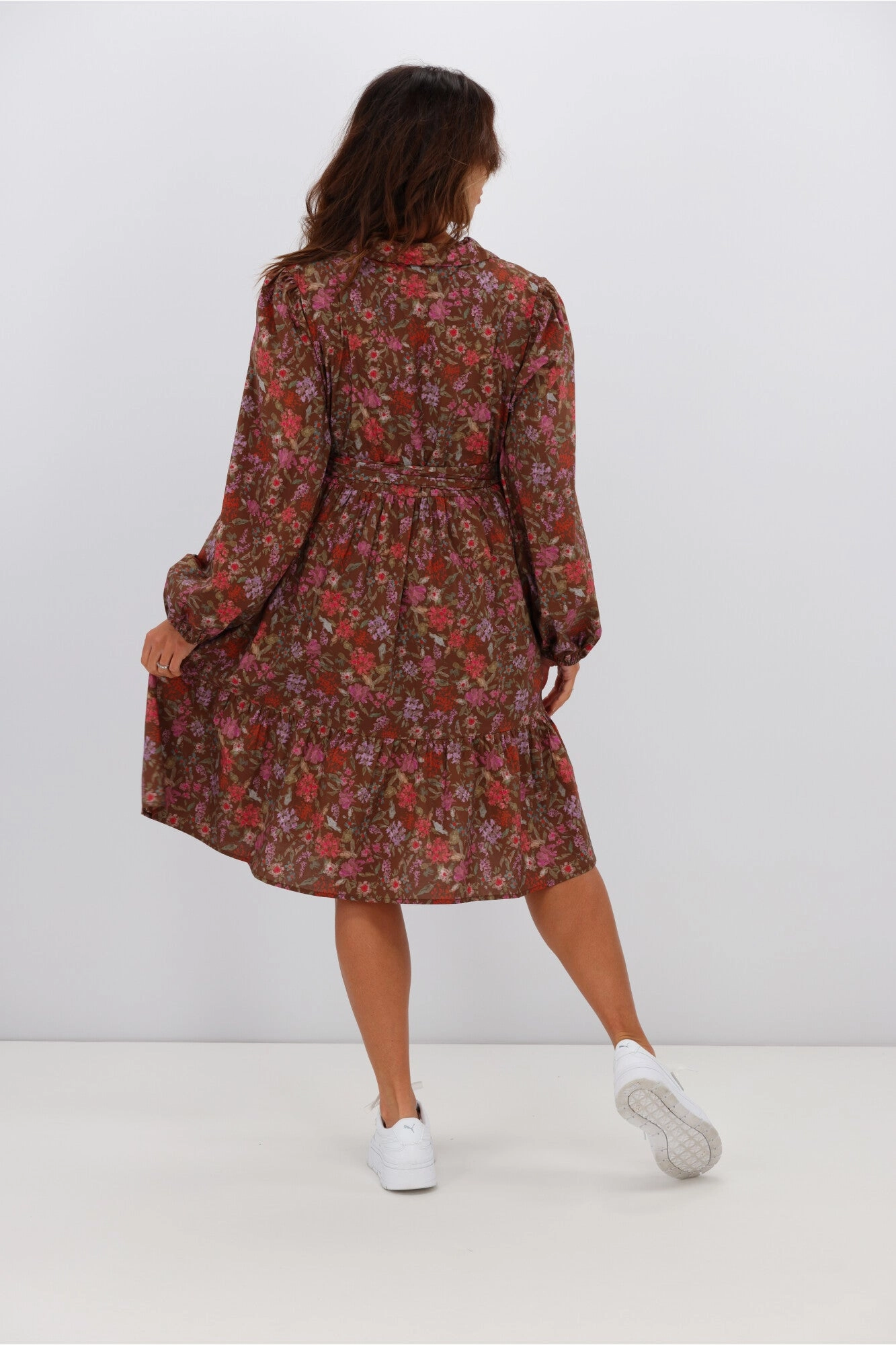 Fria Ophelia Floral Dress Brown