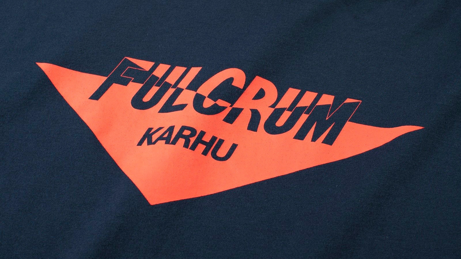 FULCRUM T-SHIRT - NAVY POSEIDON/HOT CORAL
