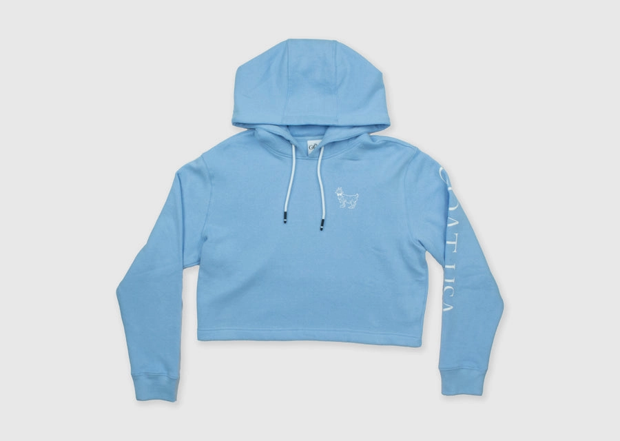 Goat Usa Girls Cropped Hooded Sweatshirt