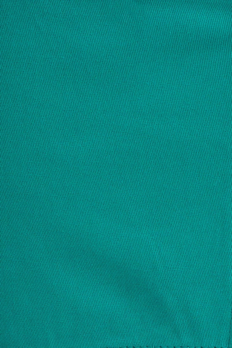 Green Crop Top Short Sleeve