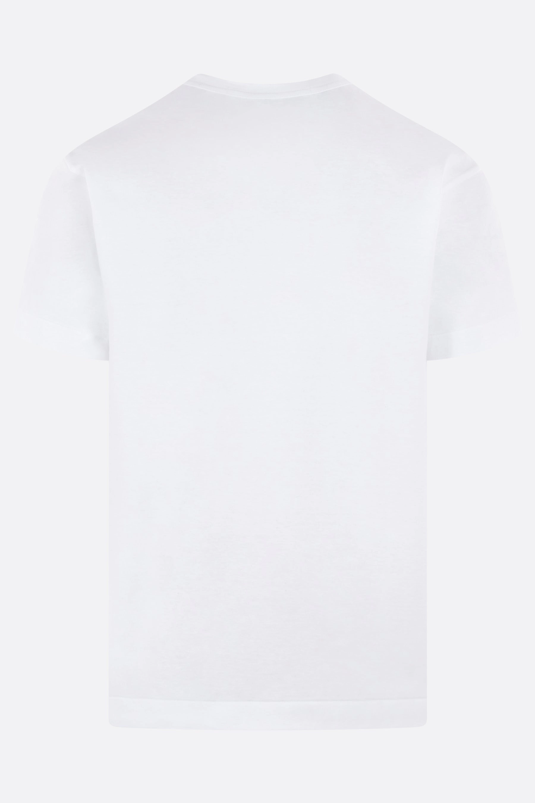 Heart logo patch cotton t-shirt