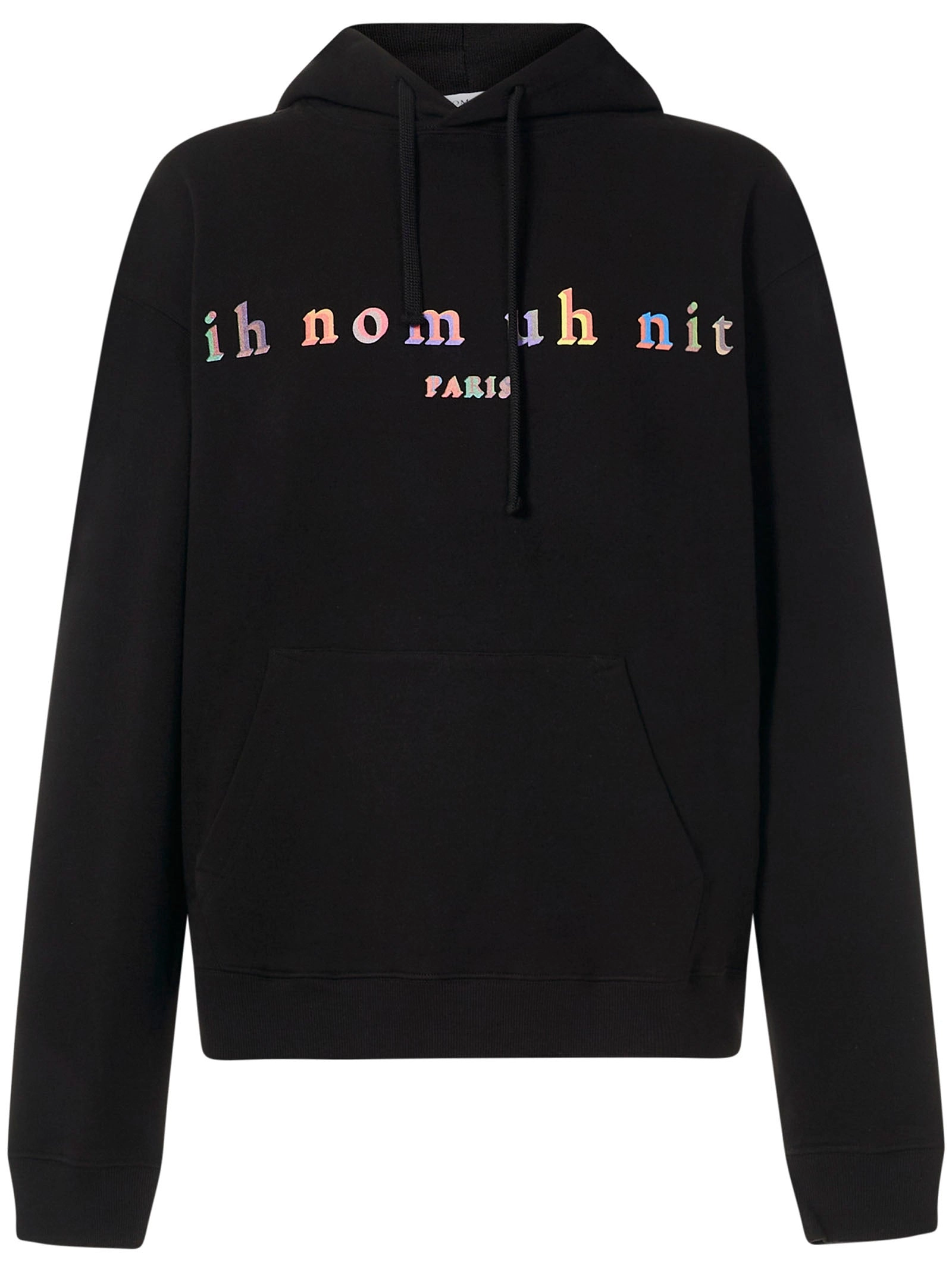 Ih Nom Uh Nit Logo Printed Long-Sleeved Hoodie
