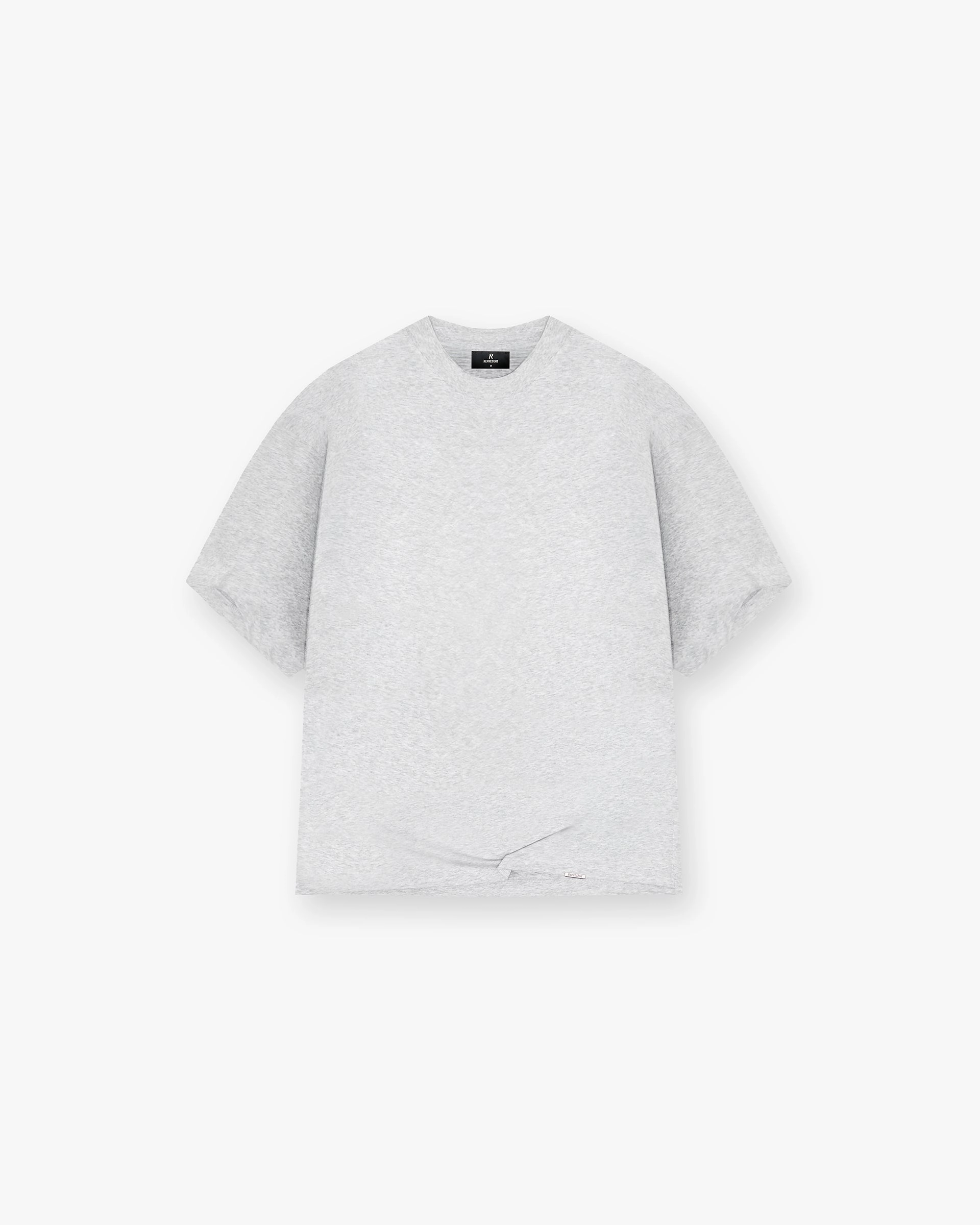 Initial Boxy T-Shirt - Ice Grey Marl