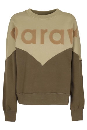 Isabel Marant Étoile Logo Print Two-Tone Sweater