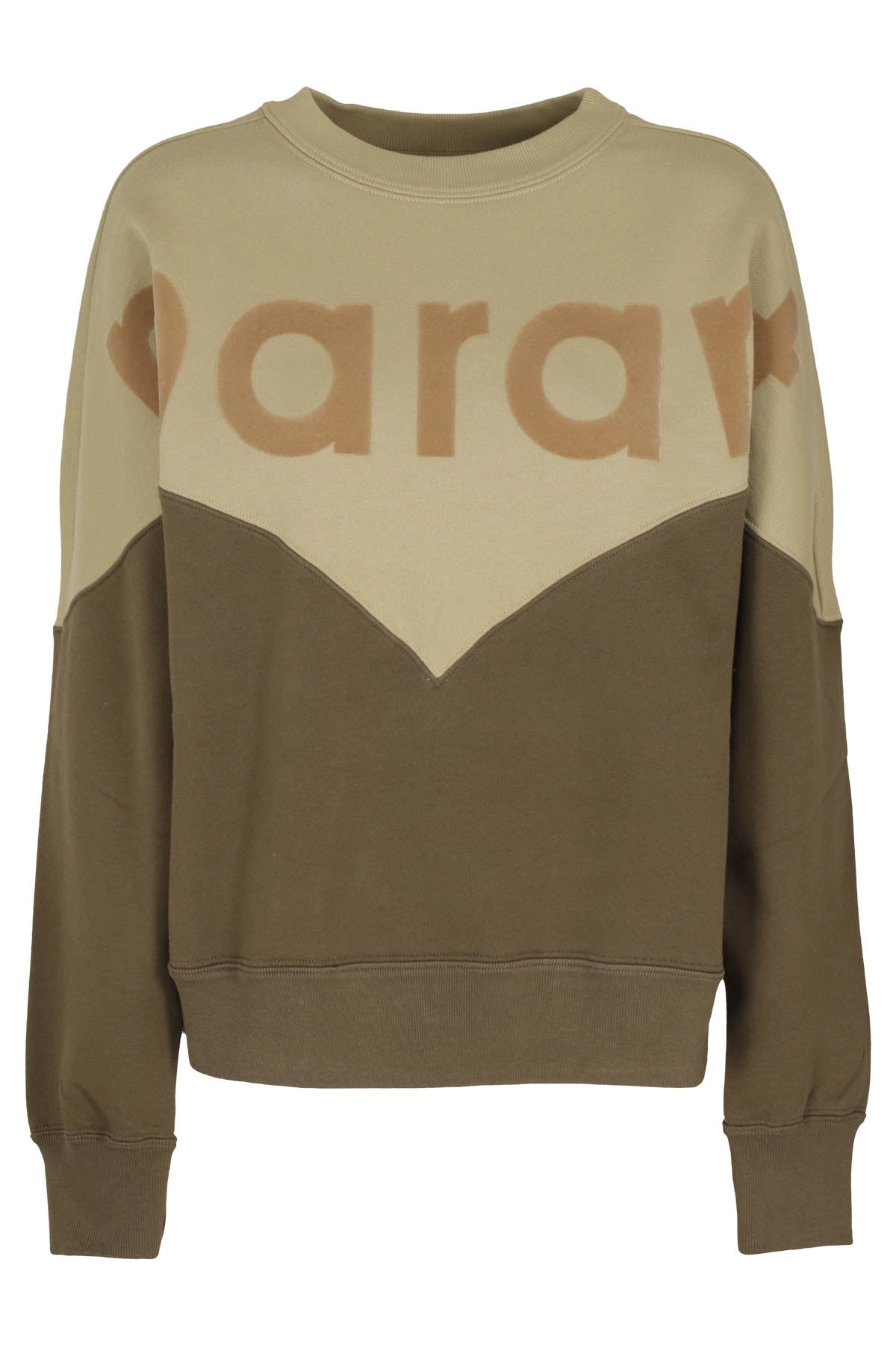 Isabel Marant Étoile Logo Print Two-Tone Sweater