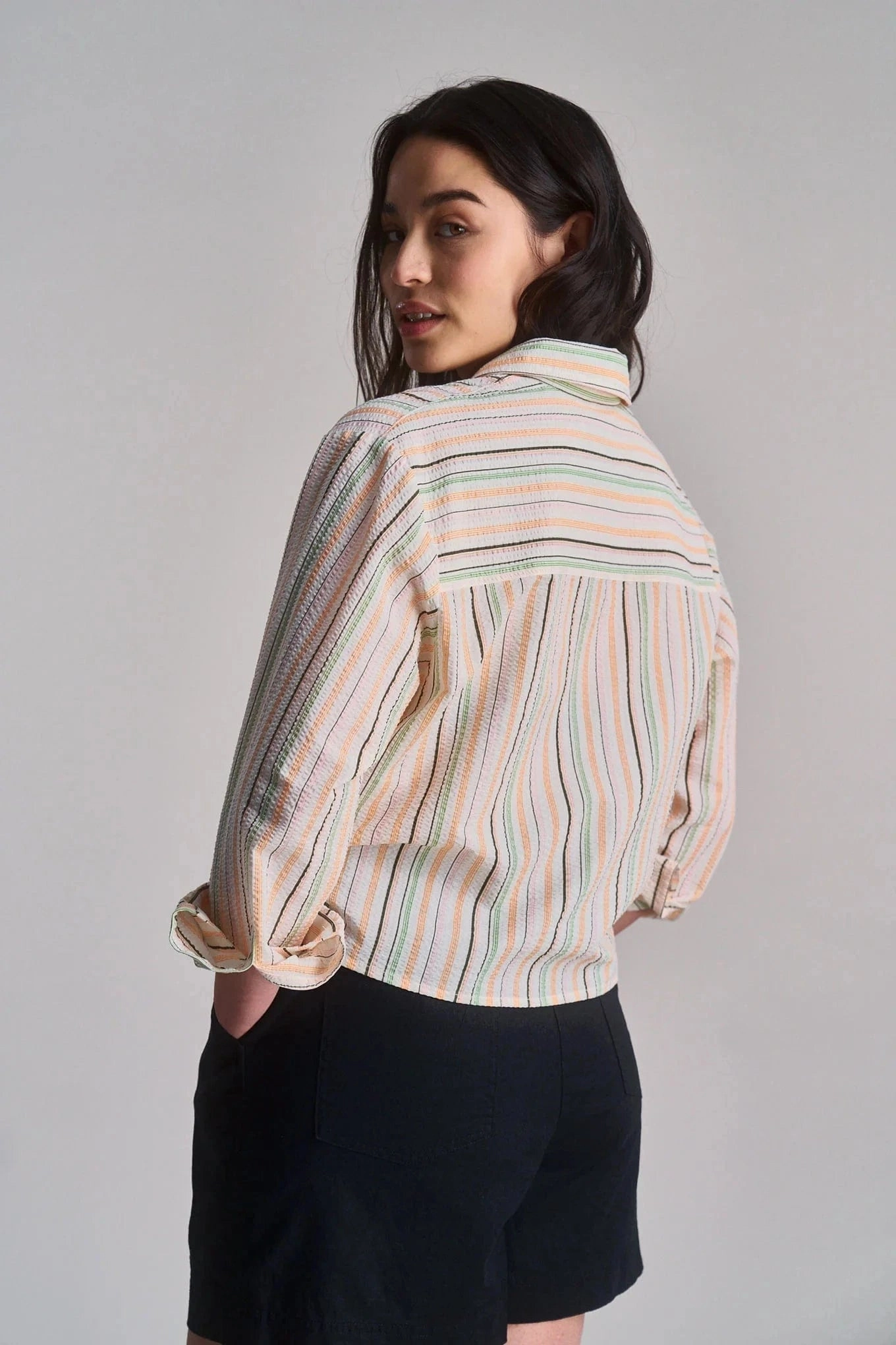 Jungle Women's Organic Cotton Shirt | Candy Stripe