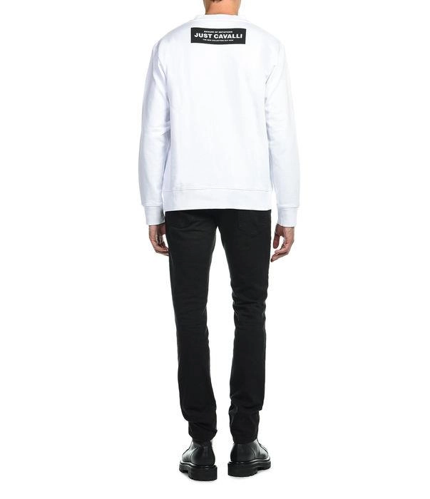 Just Cavalli Graphic Print Crewneck Sweater