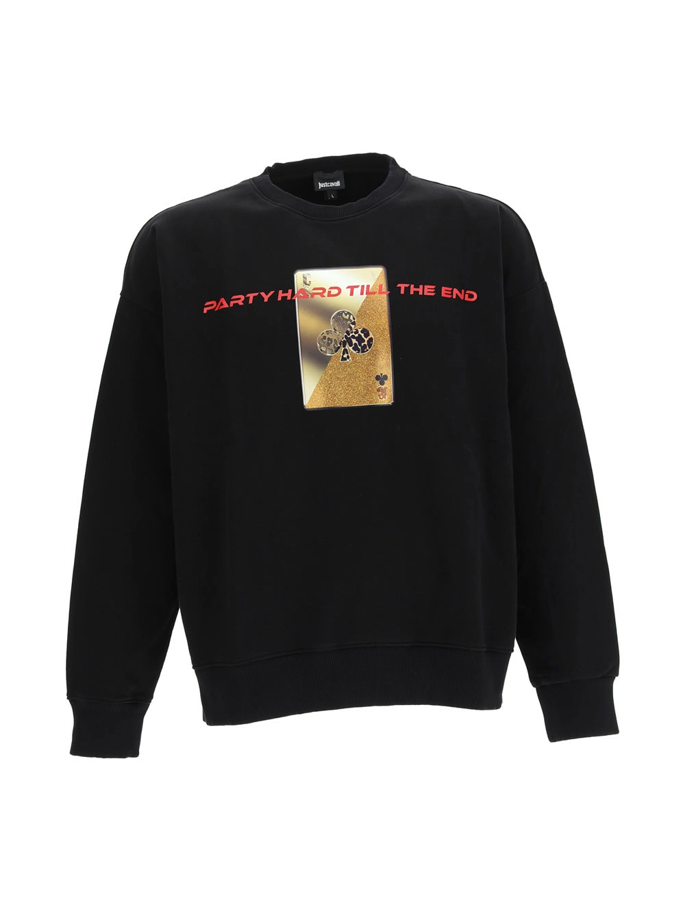 Just Cavalli Graphic Printed Crewneck Sweatshirt
