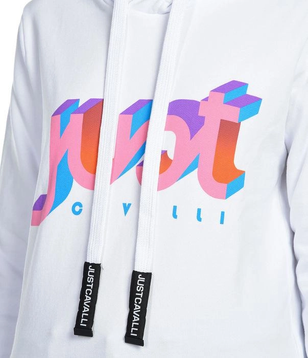 Just Cavalli Logo Print Drawstring Hoodie