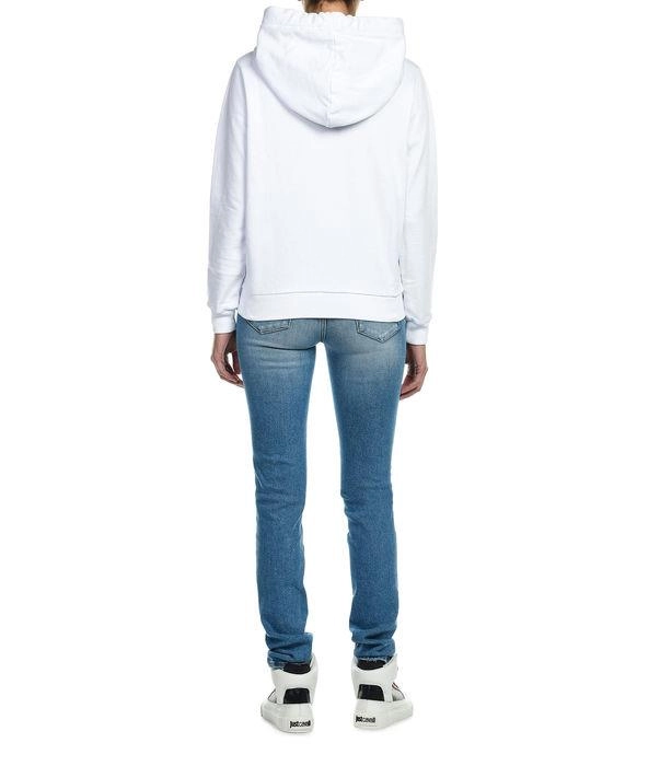 Just Cavalli Logo Print Drawstring Hoodie