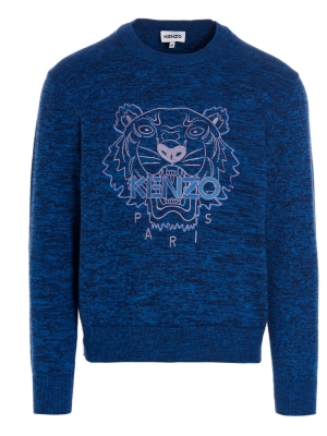 Kenzo Logo Embroidered Crewneck Sweater