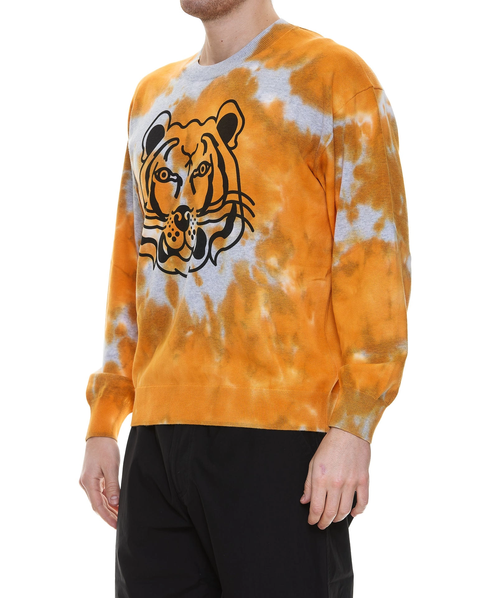 Kenzo Tie-Dyed Tiger Detailed Sweatshirt