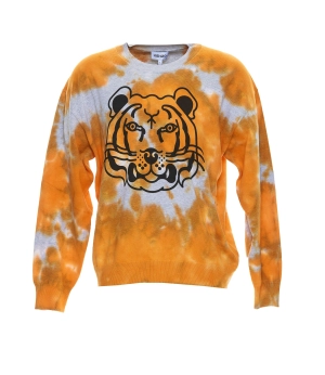 Kenzo Tie-Dyed Tiger Detailed Sweatshirt