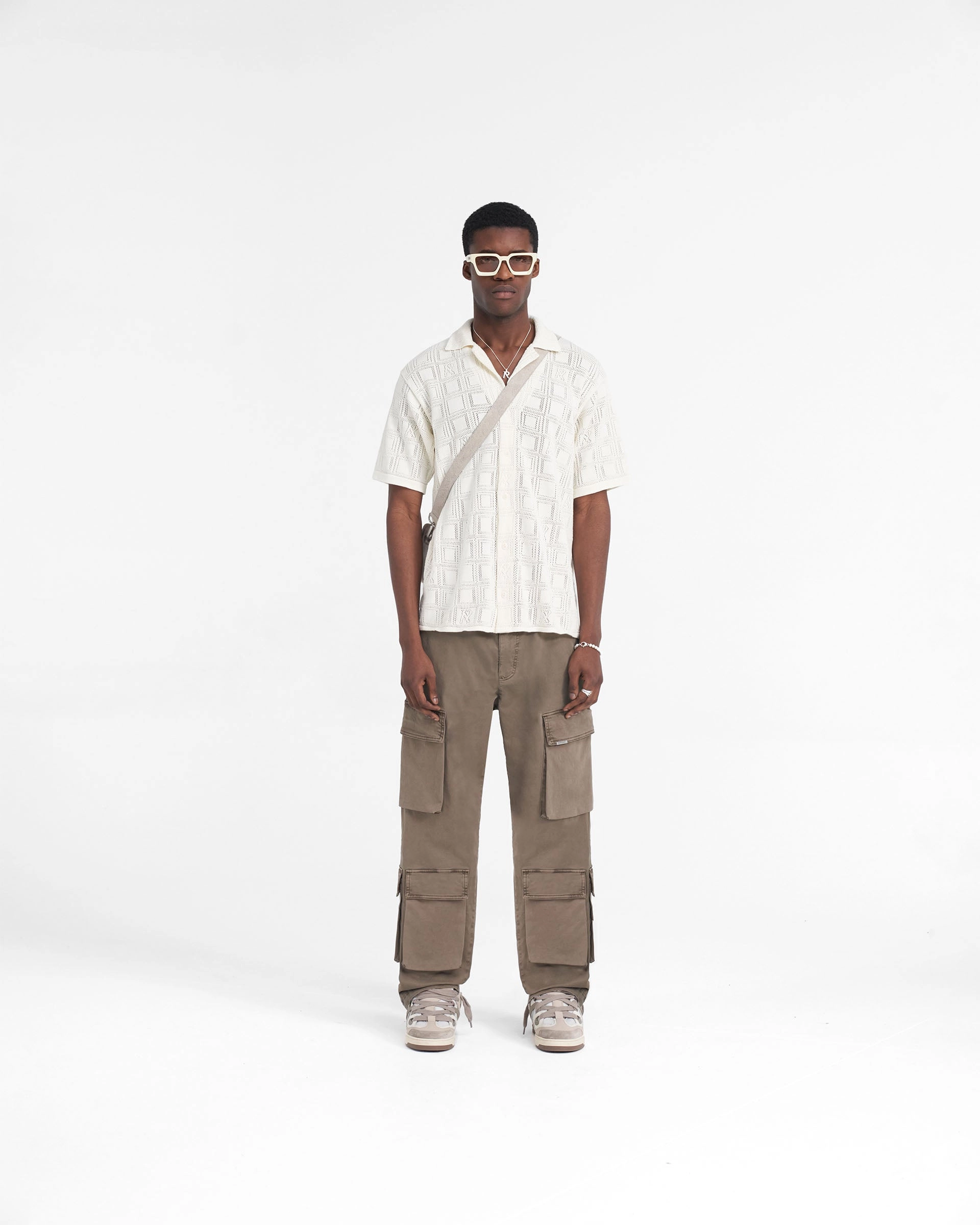Lace Knit Shirt - Chalk