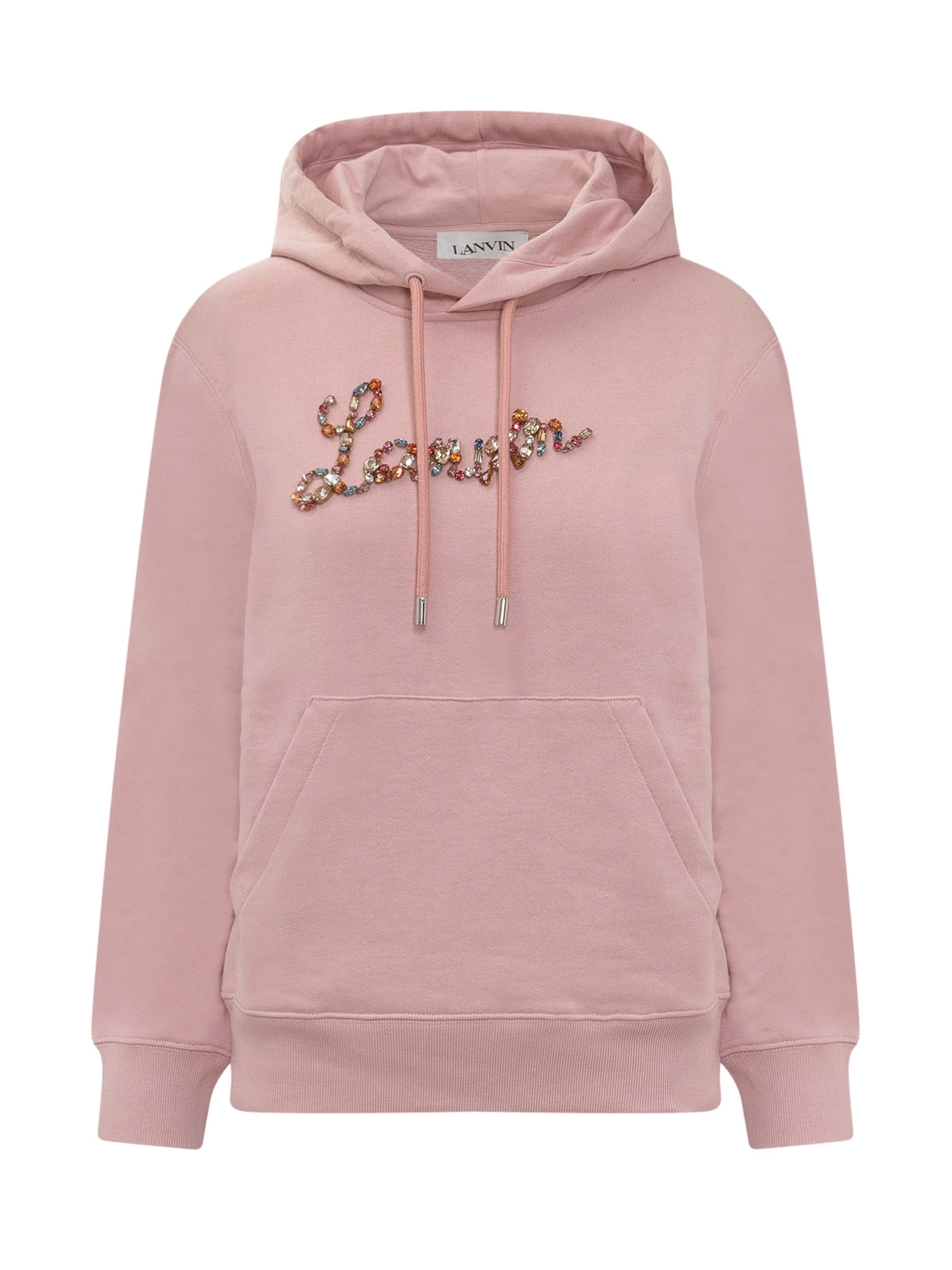 Lanvin Logo Embellished Drawstring Hoodie