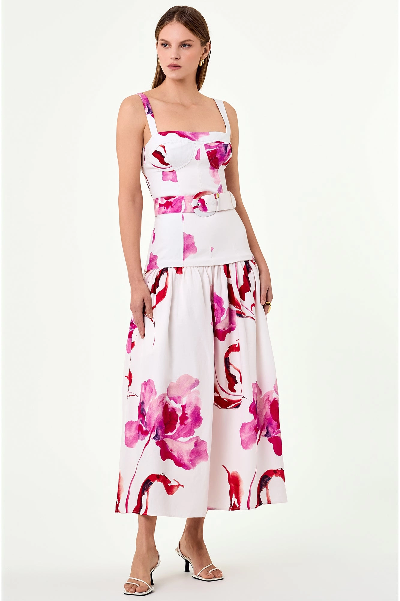 Lidia Dress - Zoe Floral Ivory