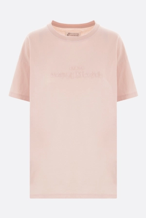 logo embroidered cotton t-shirt