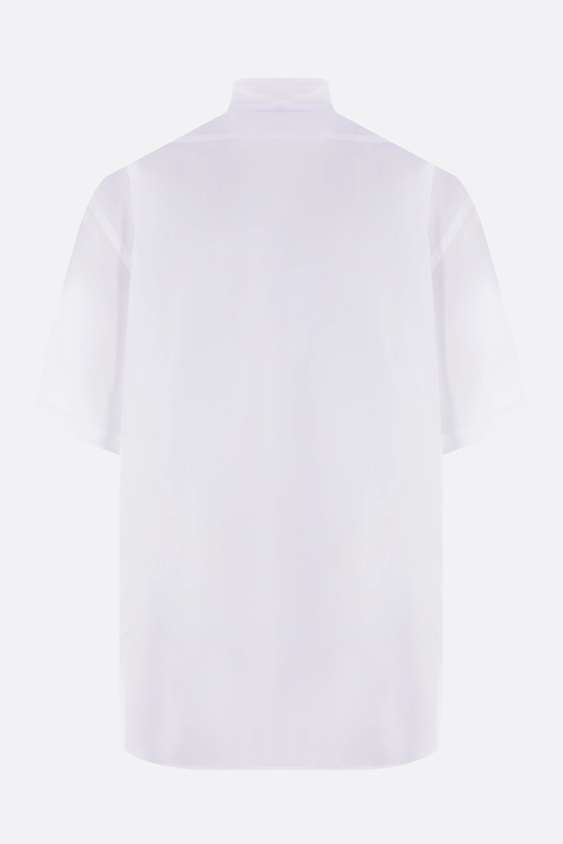 logo embroidered poplin short-sleeve shirt