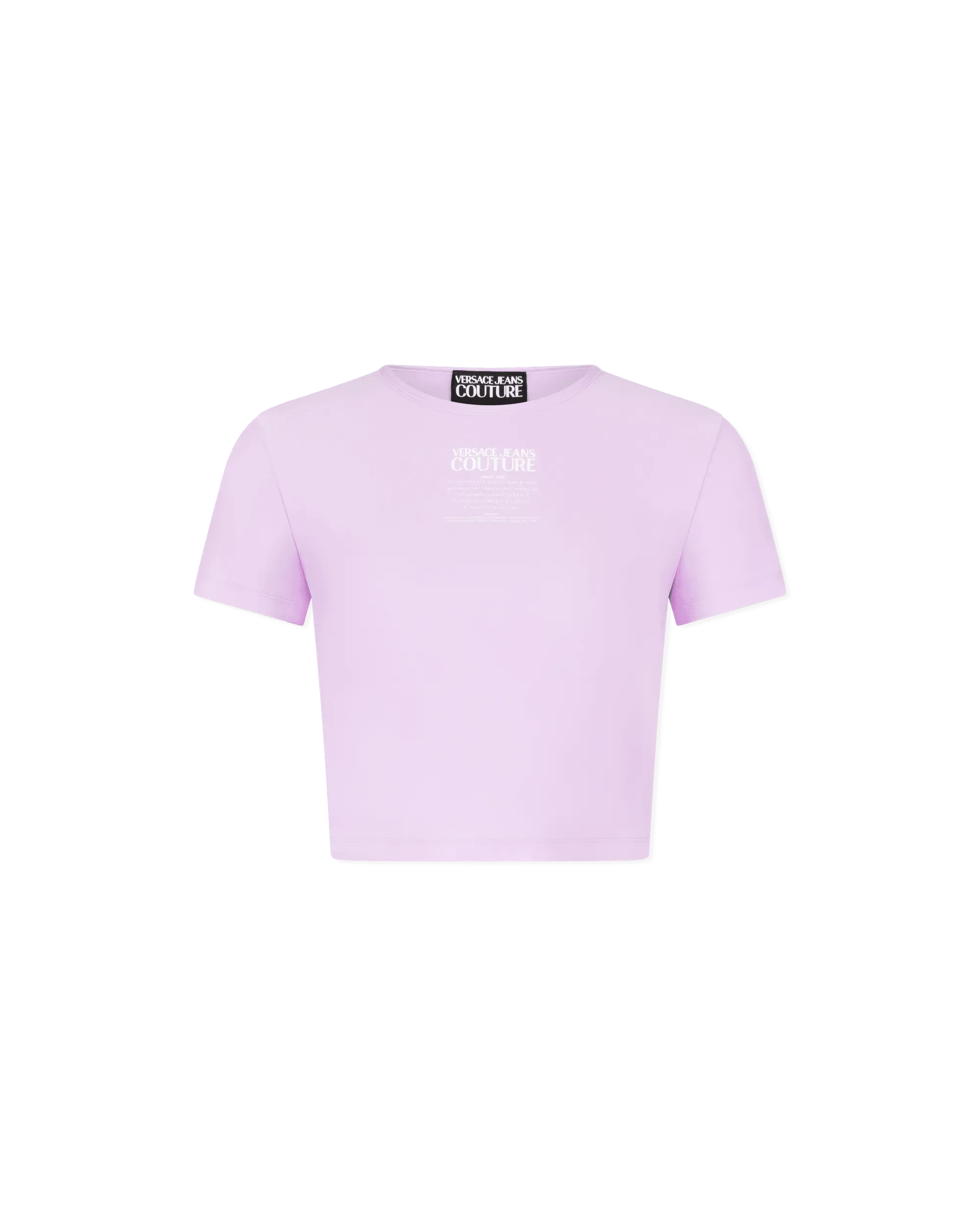Logo Print Cropped T-Shirt