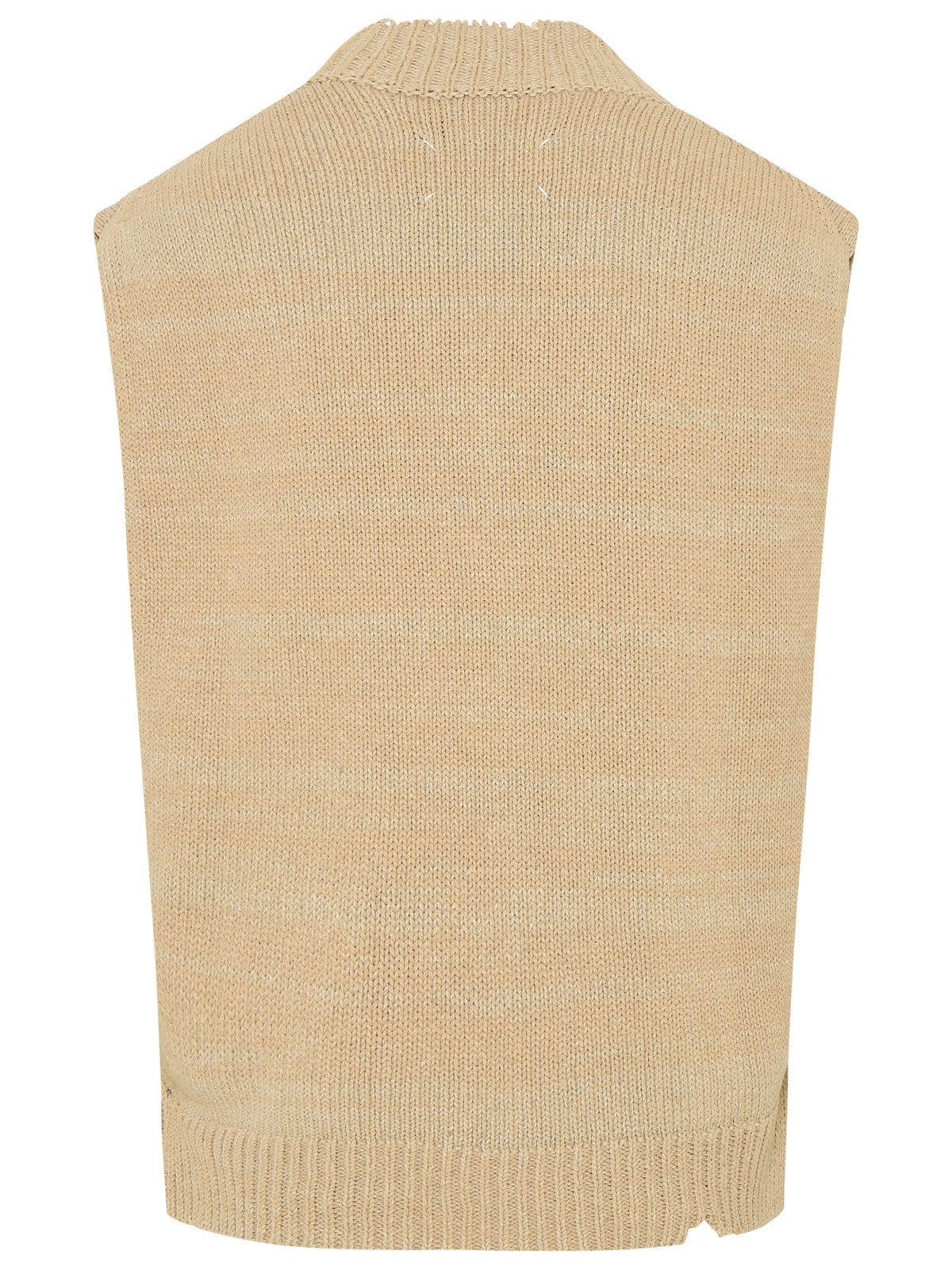 Maison Margiela Distressed V-Neck Vest