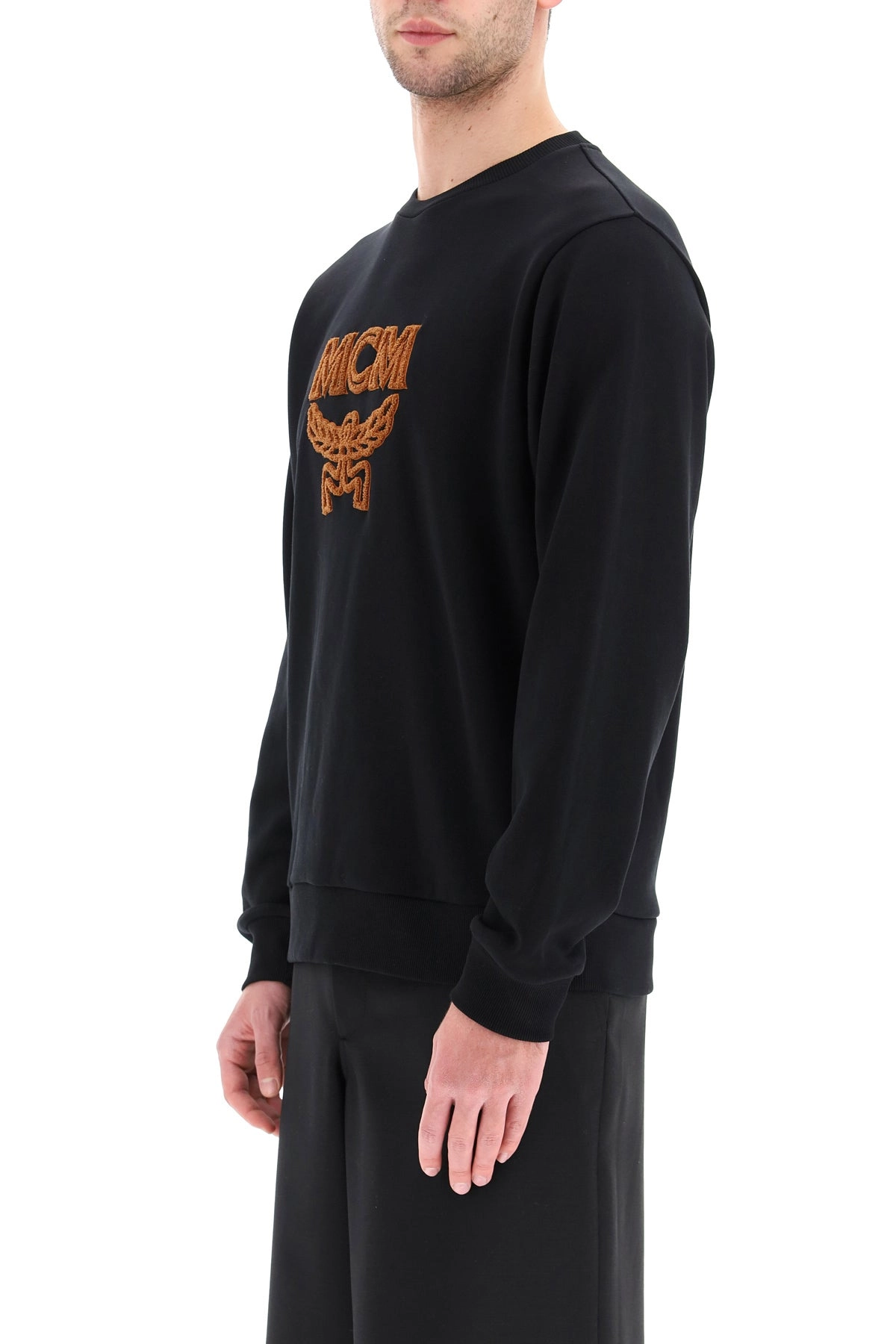 MCM Logo Embroidered Crewneck Sweater