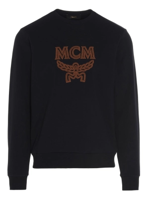 MCM Logo Embroidered Crewneck Sweater
