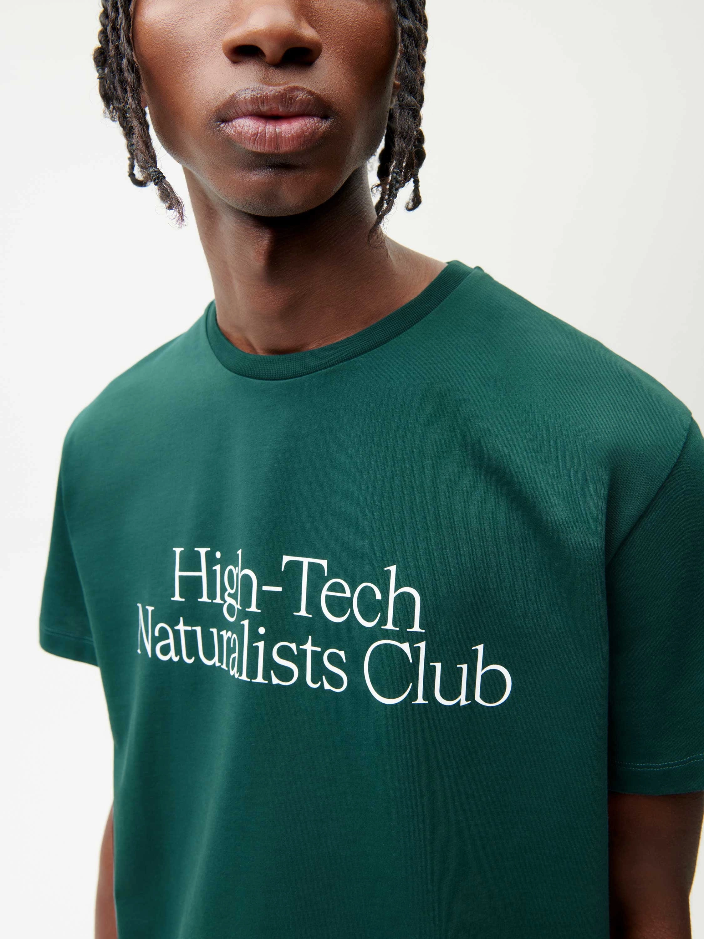 Mens High-Tech Naturalists Club T-shirt—foliage green