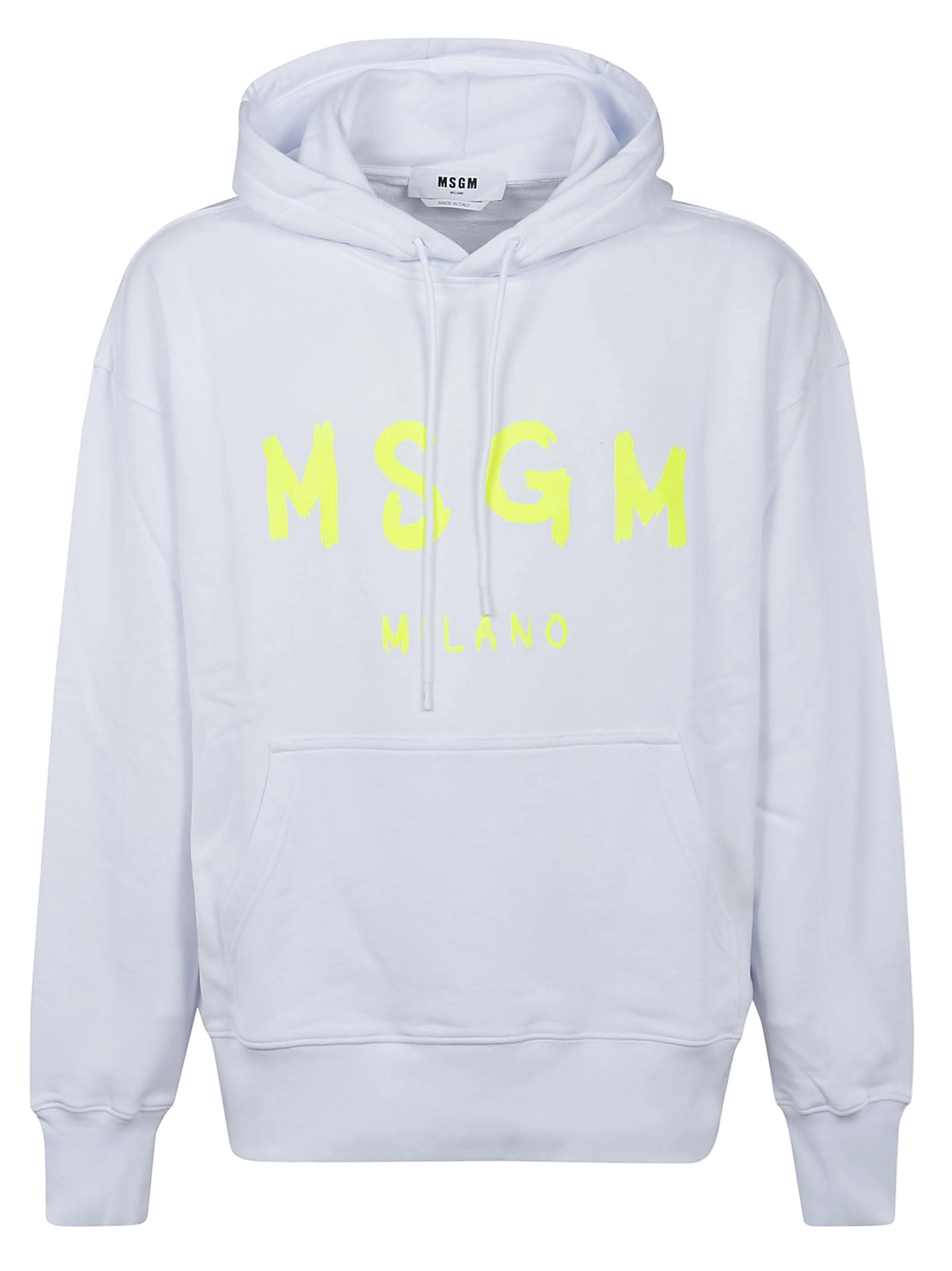 MSGM Logo Printed Drawstring Hoodie