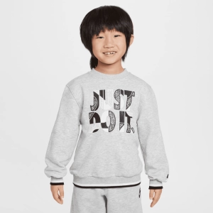 NIKE KID'S OUTSIDE THE LINE FRENCH TERRY GREY SWEATSHIRT