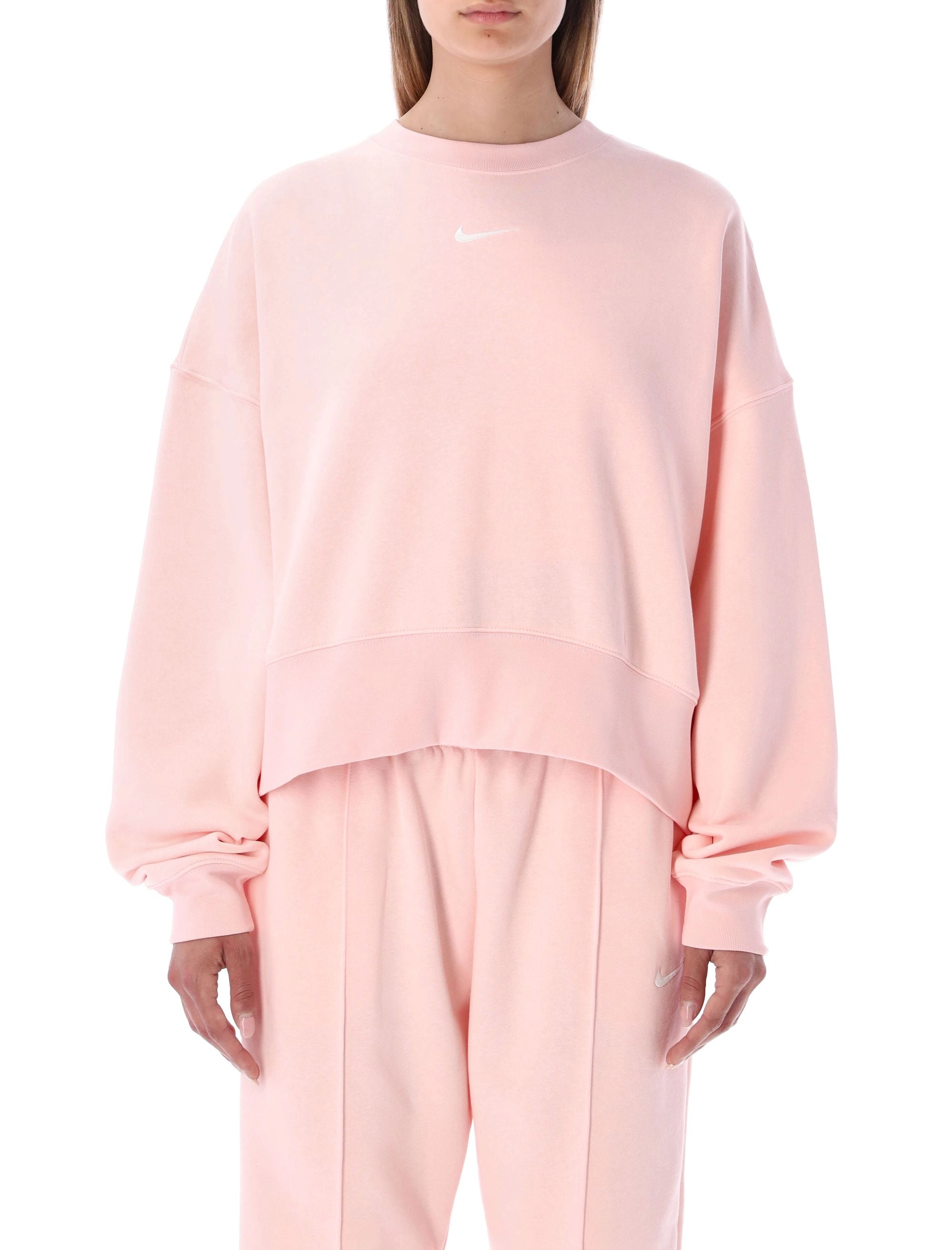 Nike Swoosh Logo Embroidered Crewneck Sweatshirt