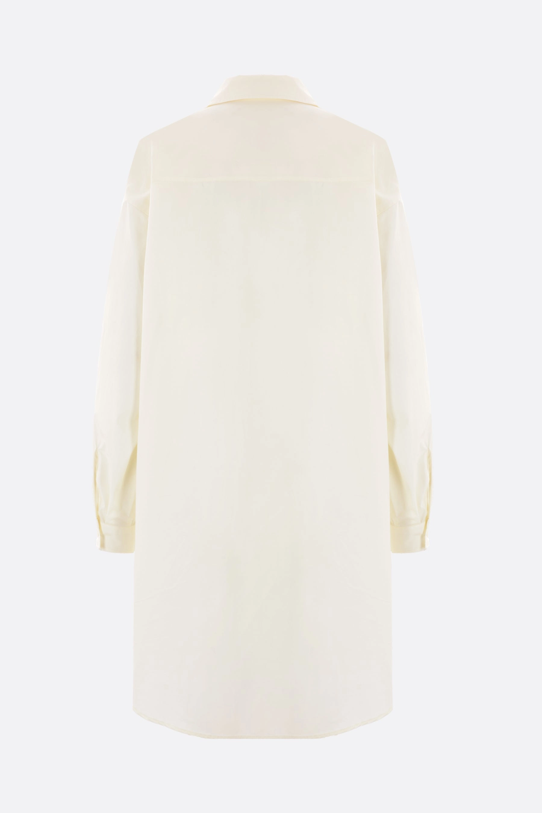 numeric logo print poplin shirt dress