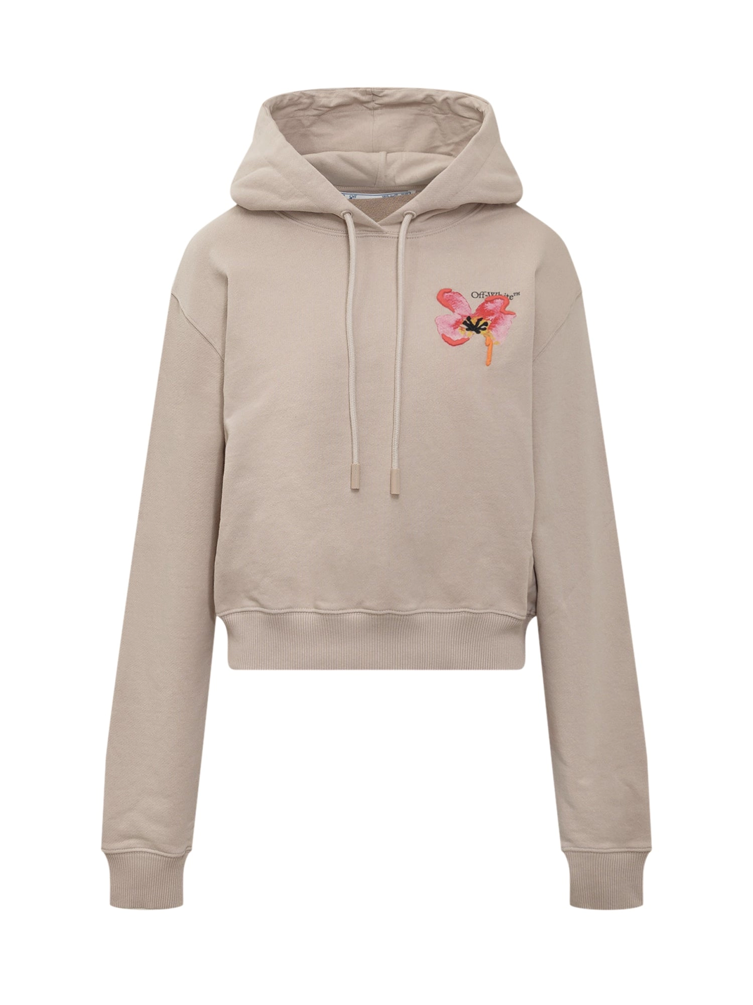 Off-White Logo Printed Drawstring Hoodie