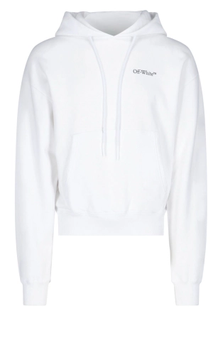 Off-White Logo Printed Drawstring Hoodie