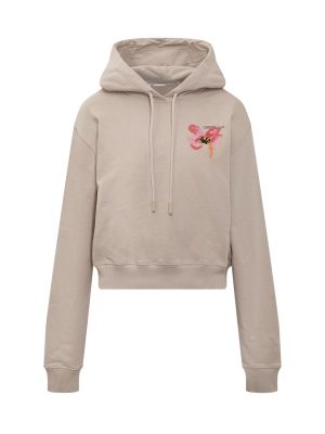 Off-White Logo Printed Drawstring Hoodie