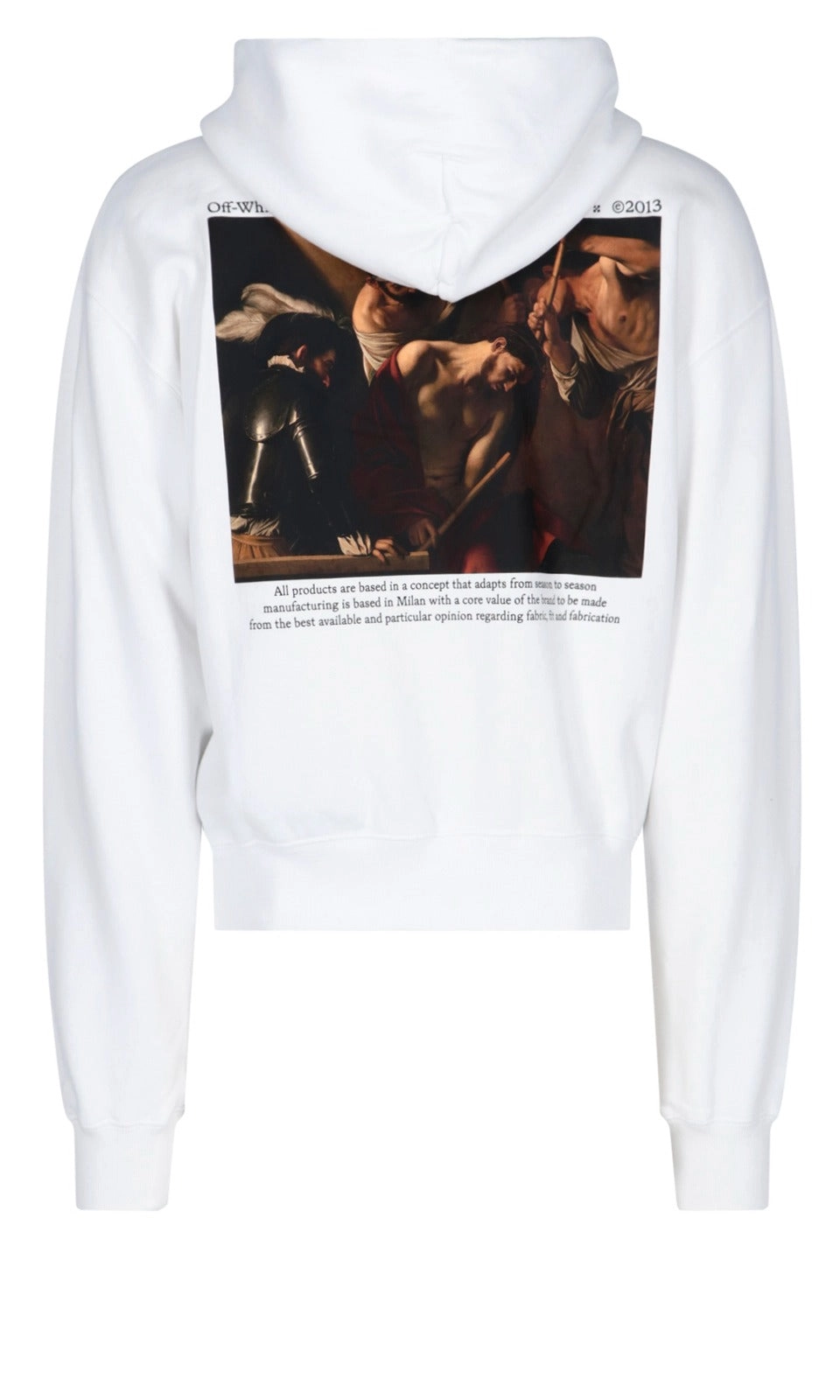 Off-White Logo Printed Drawstring Hoodie