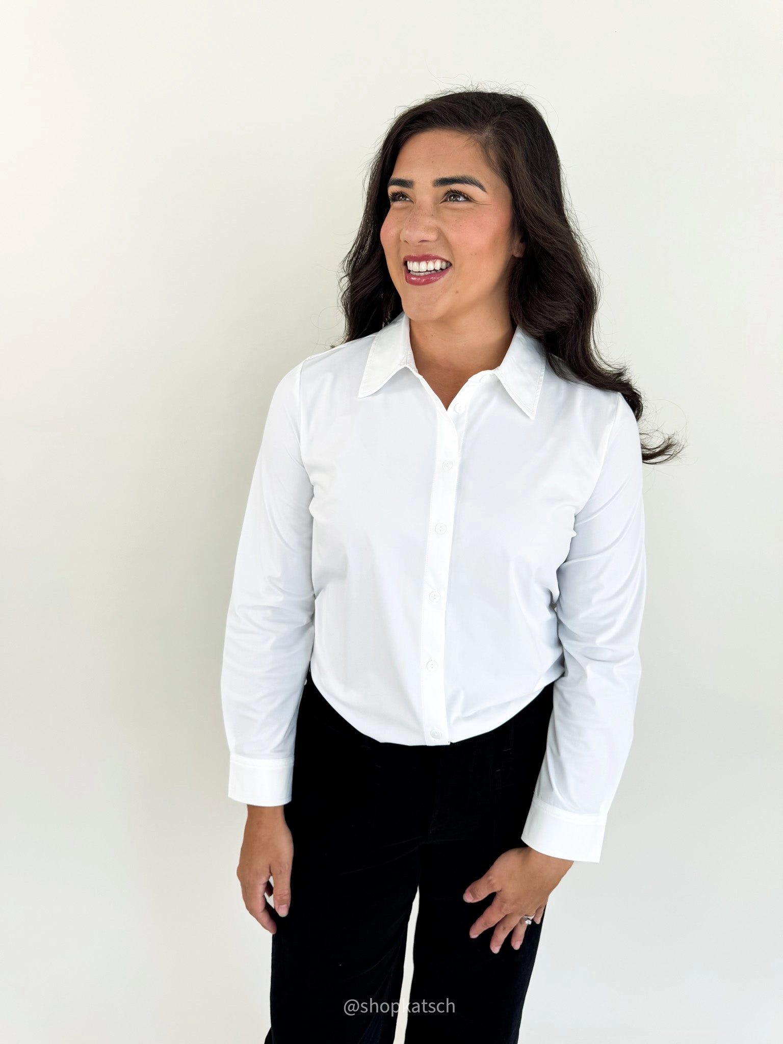 Office Essentials Button Up Blouse