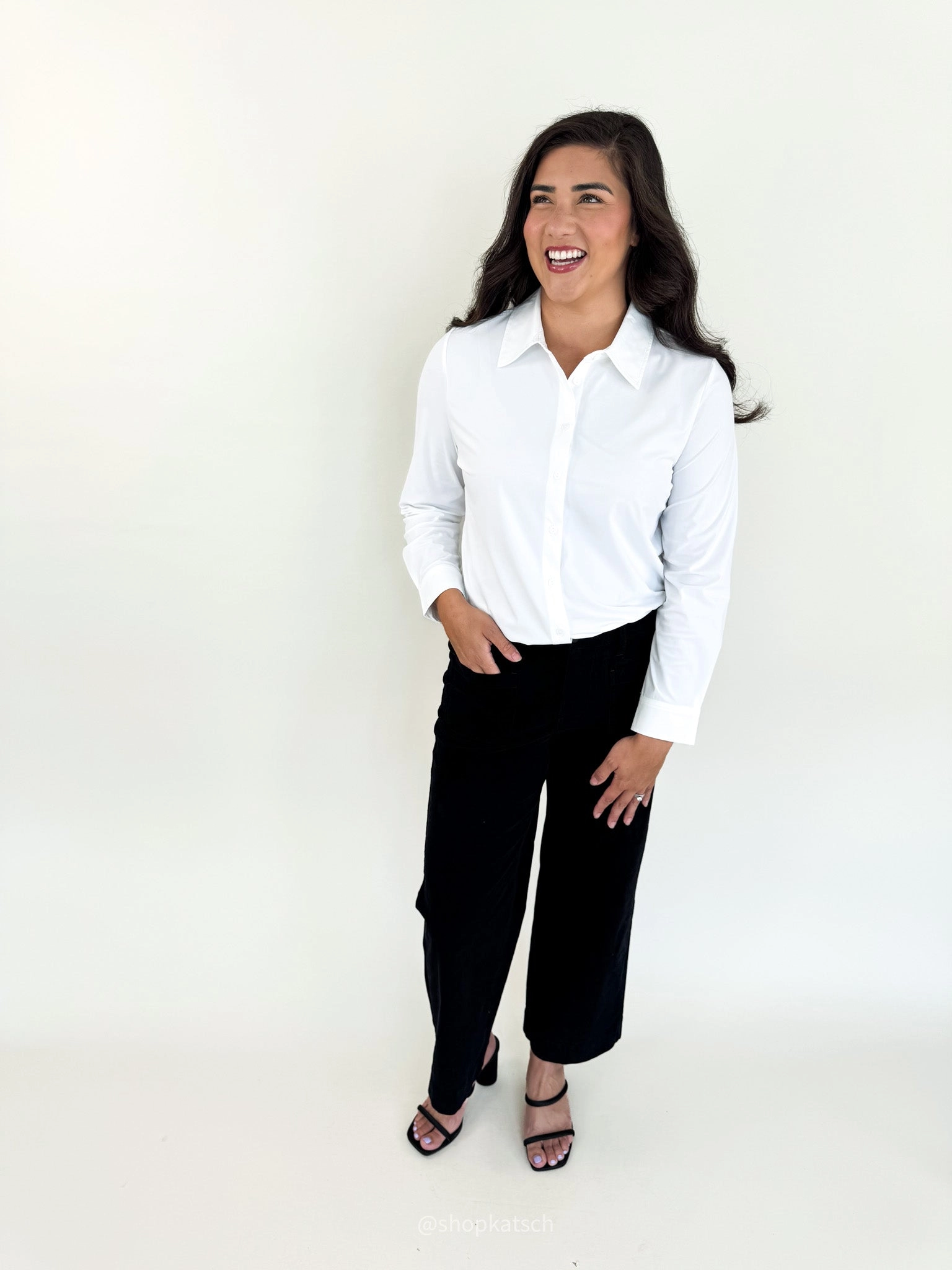 Office Essentials Button Up Blouse
