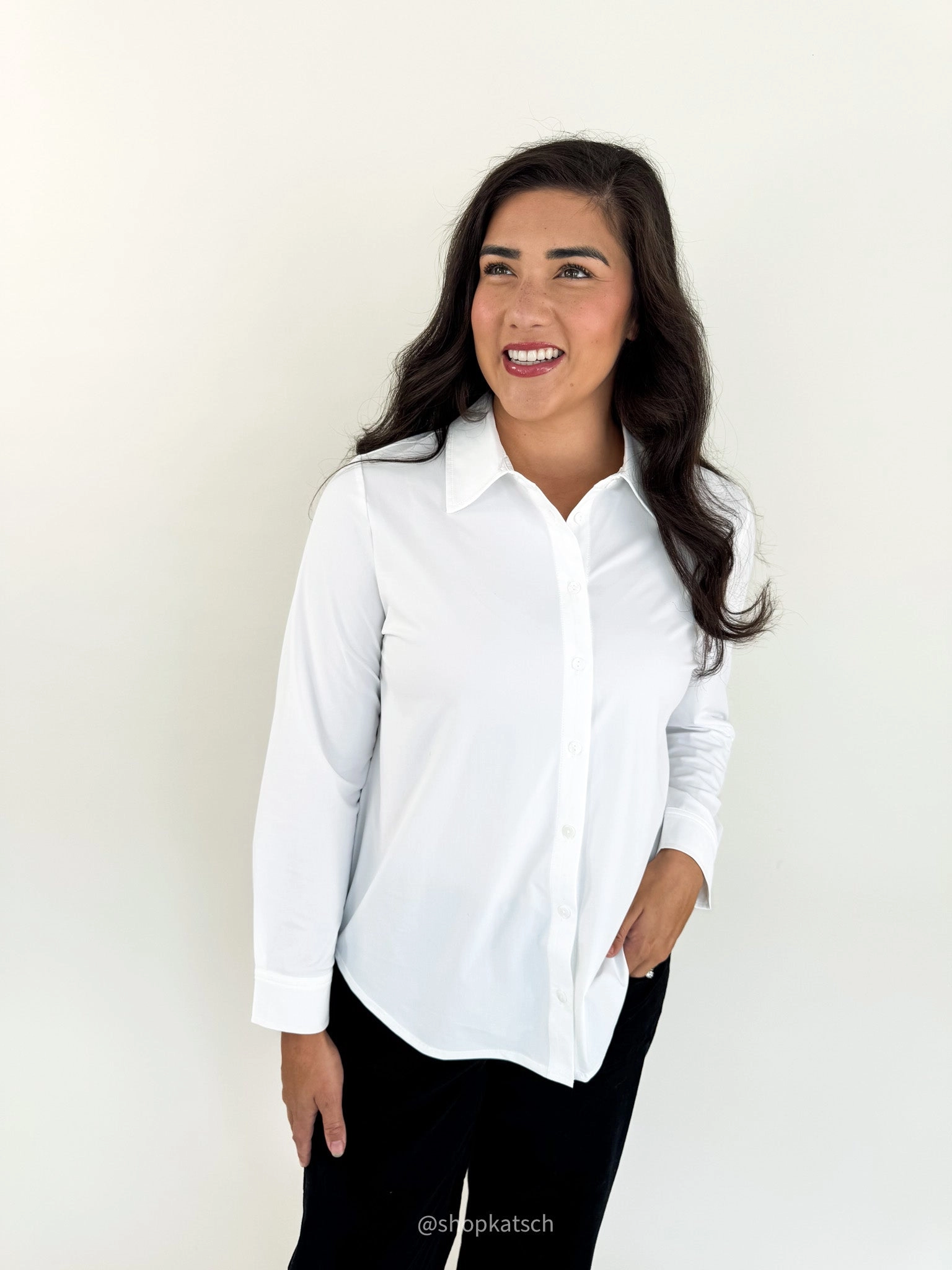 Office Essentials Button Up Blouse