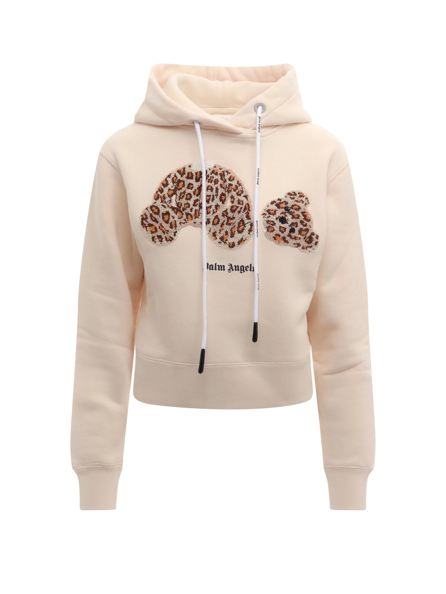 Palm Angels Bear Printed Drawstring Hoodie