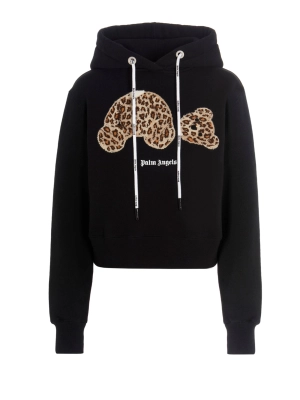 Palm Angels Bear Printed Drawstring Hoodie